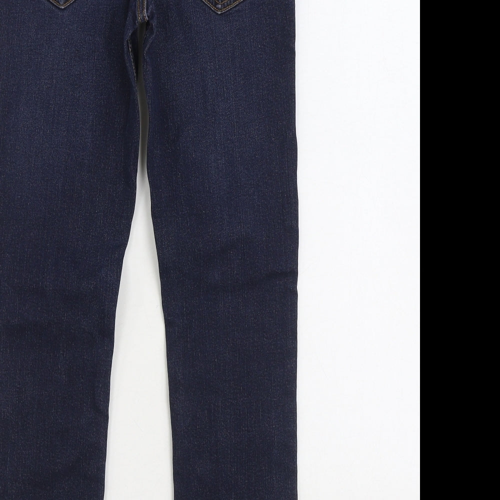 TU Boys Blue Cotton Straight Jeans Size 11 Years Regular Zip