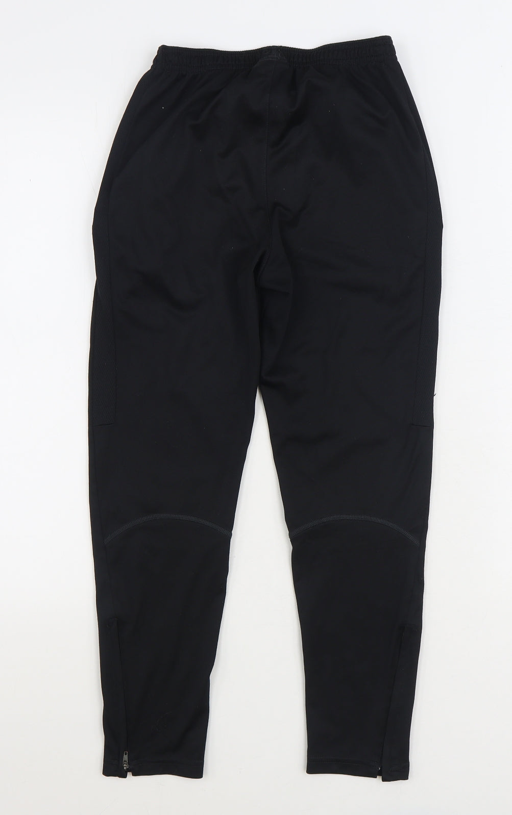 Nike Boys Black Polyester Jogger Trousers Size 11-12 Years Regular Drawstring