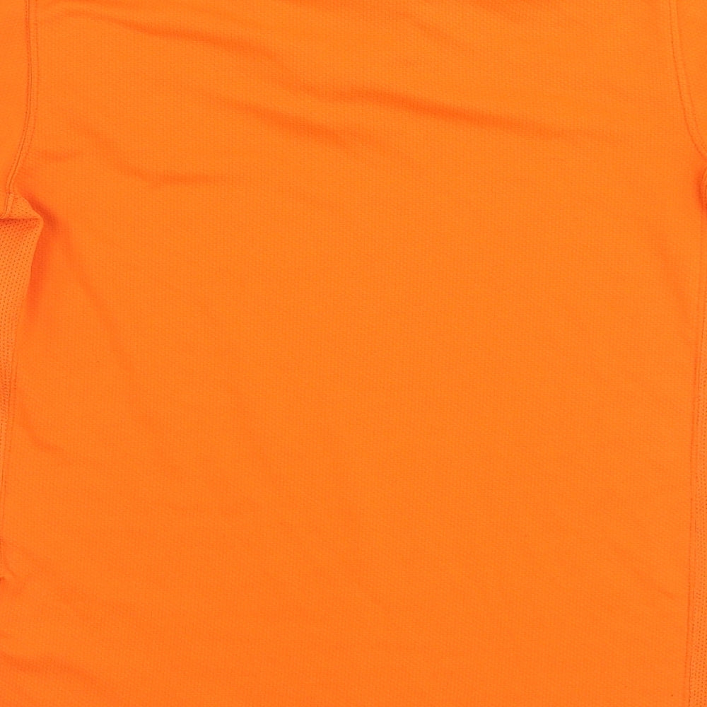 Nike Boys Orange Polyester Basic Polo Size 11-12 Years Collared Pullover - Nederland Football