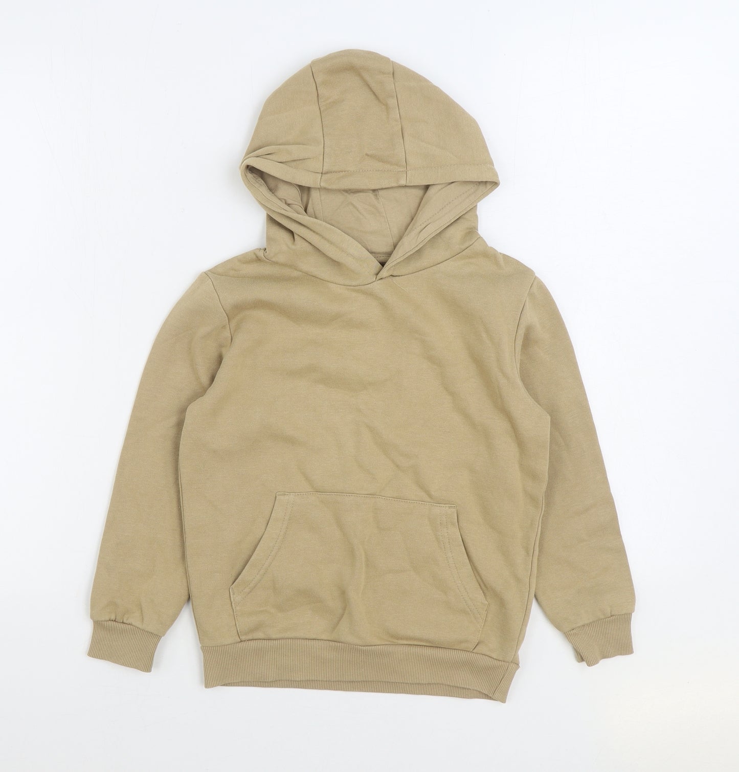 Dunnes Stores Boys Brown Cotton Pullover Hoodie Size 7-8 Years Pullover