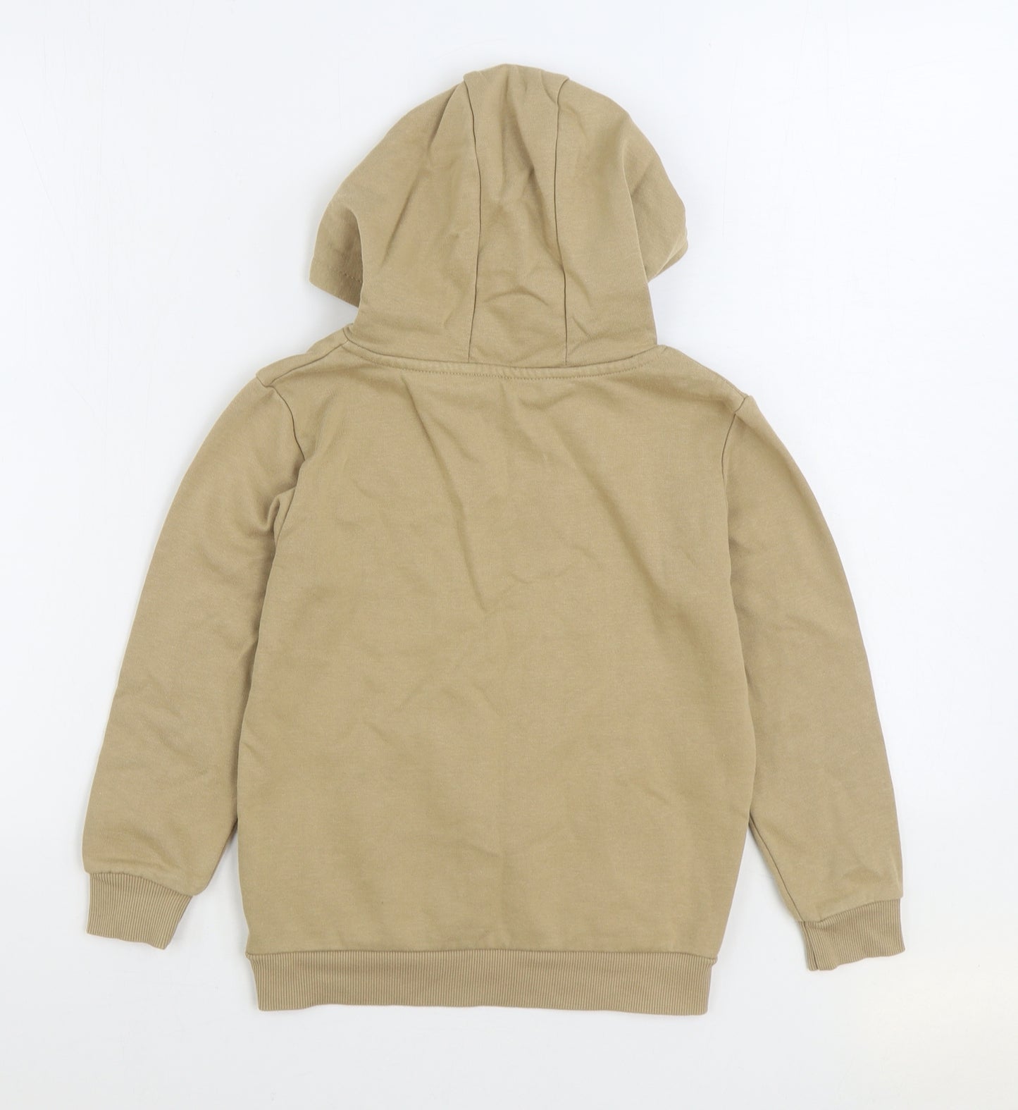 Dunnes Stores Boys Brown Cotton Pullover Hoodie Size 7-8 Years Pullover