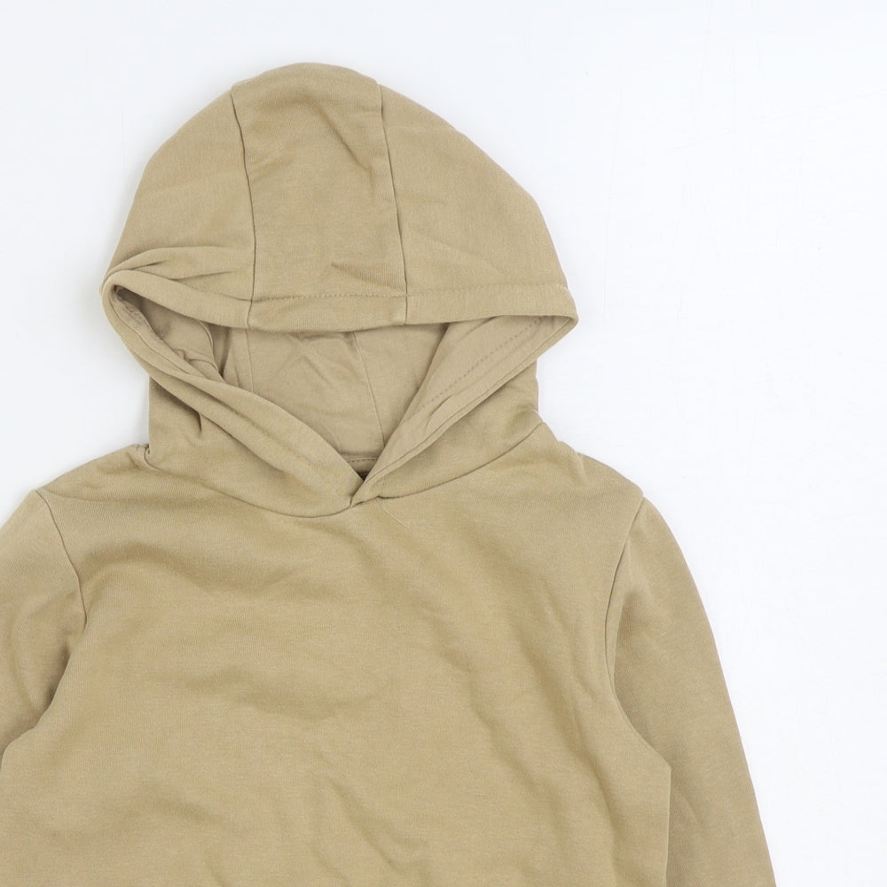 Dunnes Stores Boys Brown Cotton Pullover Hoodie Size 7-8 Years Pullover