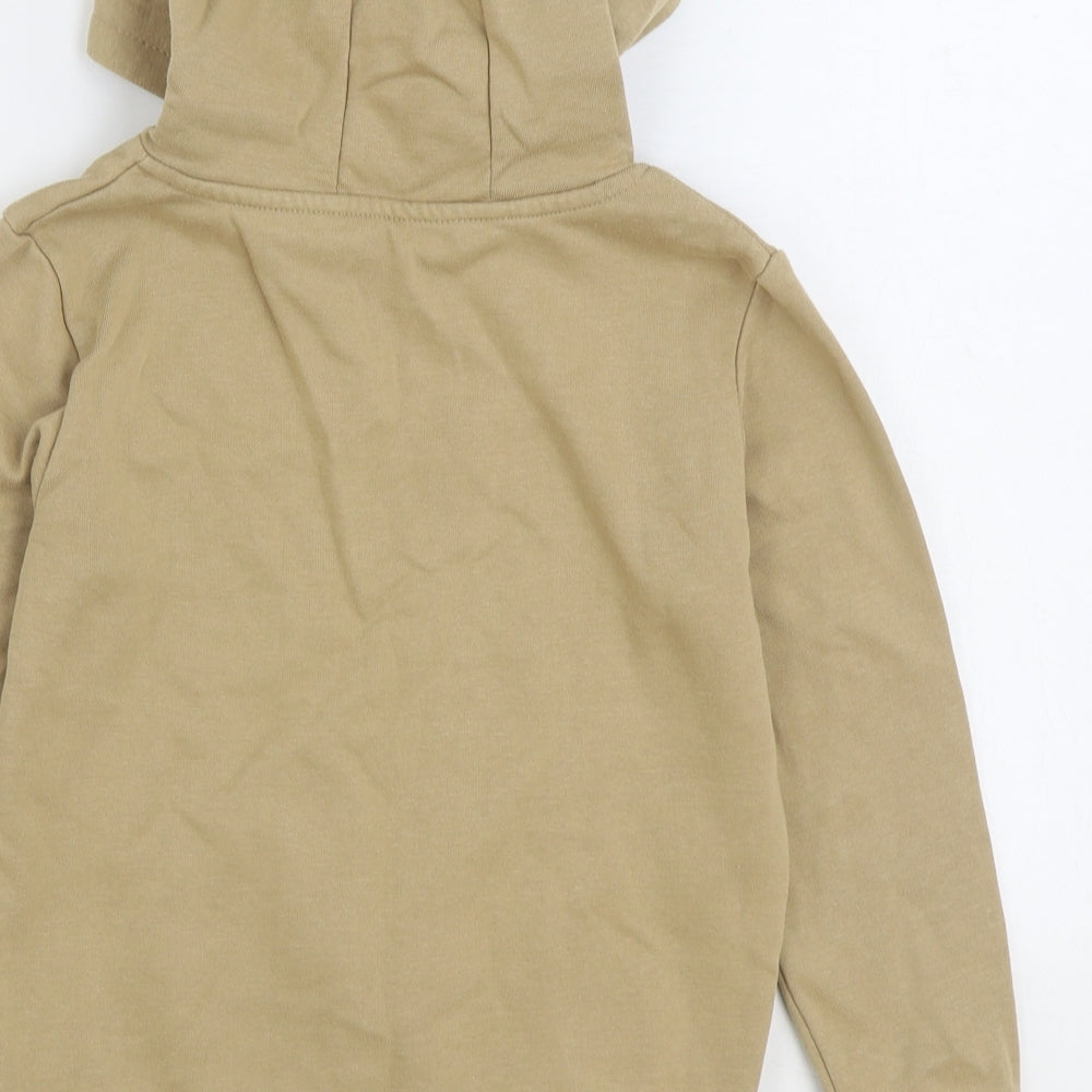 Dunnes Stores Boys Brown Cotton Pullover Hoodie Size 7-8 Years Pullover