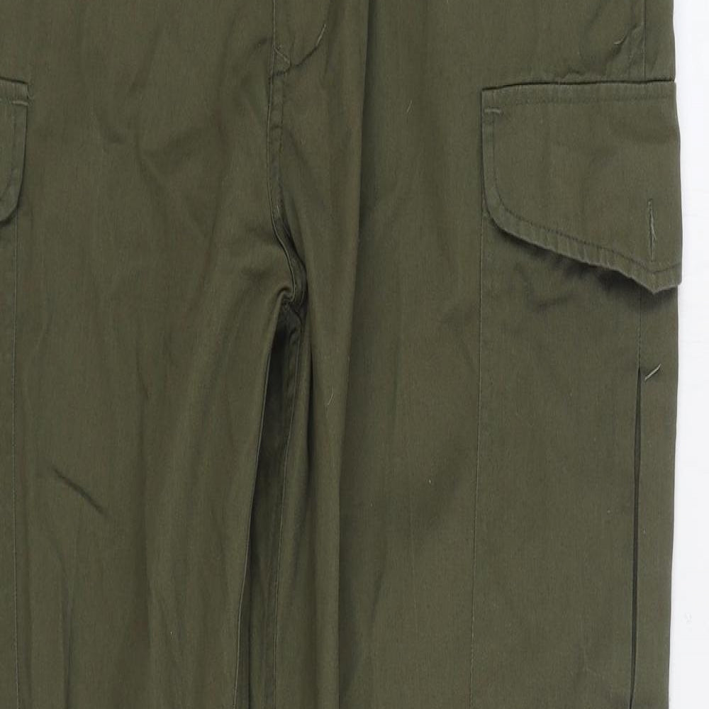 Regatta Mens Green Polyester Cargo Trousers Size 32 in L32 in Regular Zip