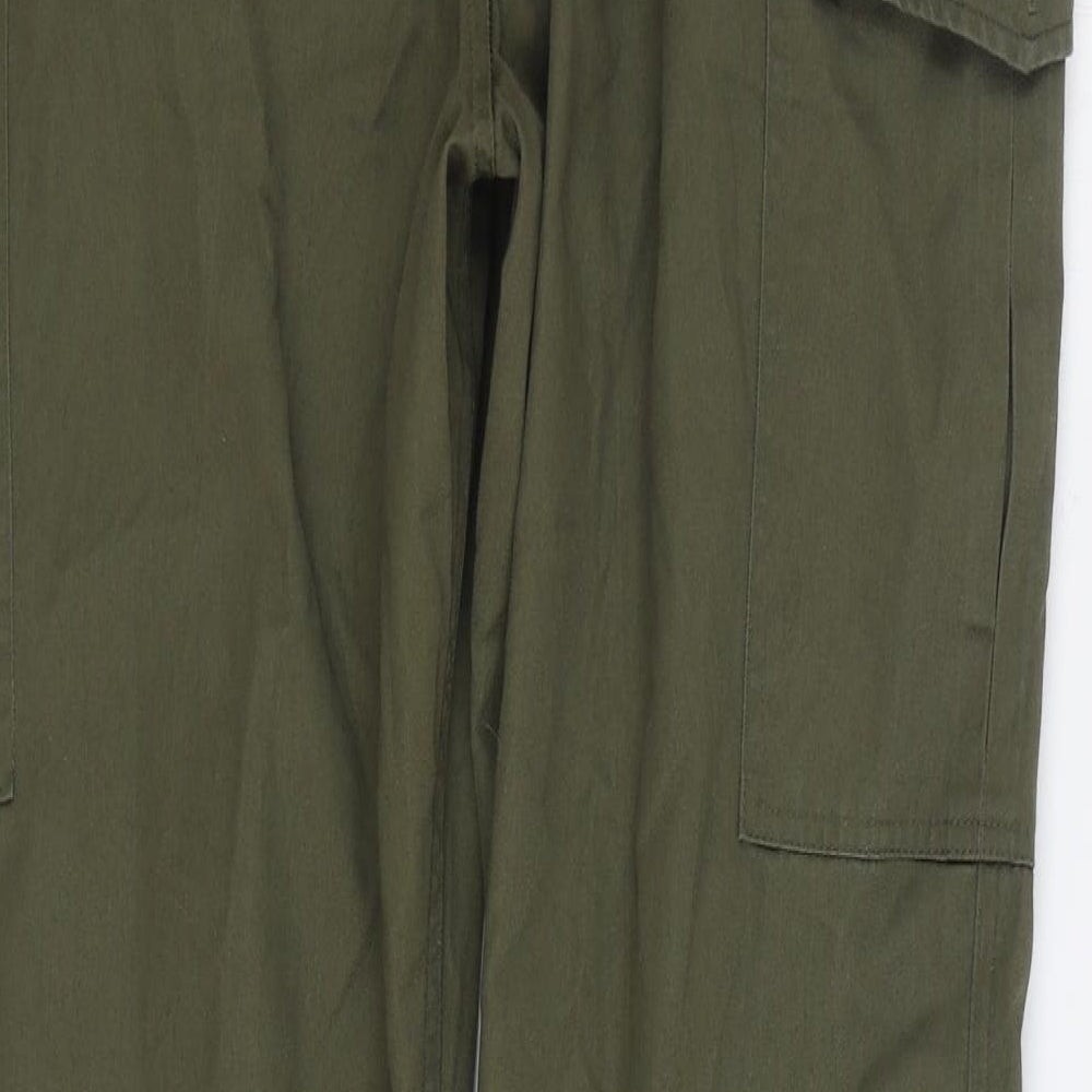 Regatta Mens Green Polyester Cargo Trousers Size 32 in L32 in Regular Zip