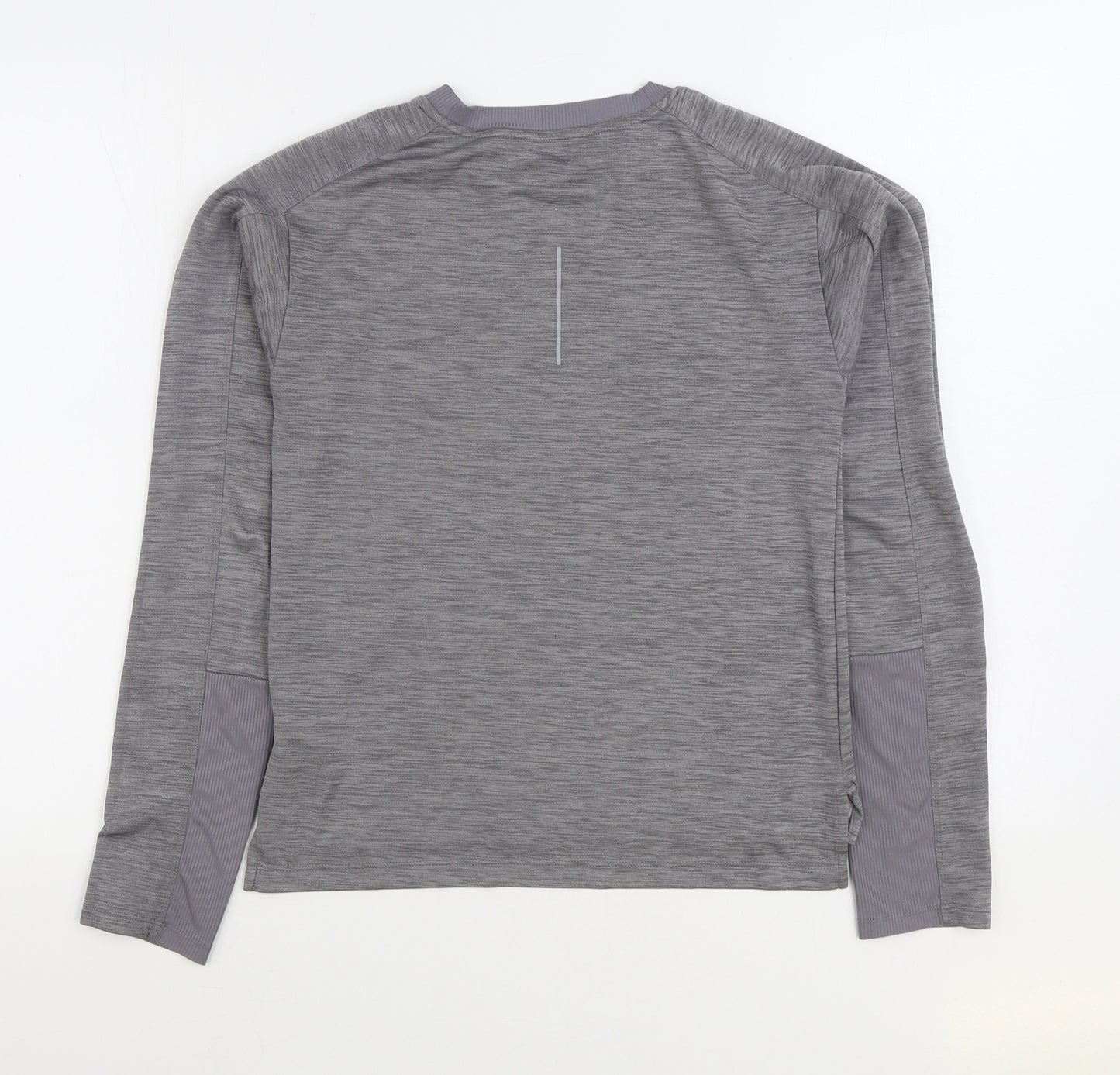 Nike Mens Grey Polyester Basic T-Shirt Size XS Round Neck Pullover