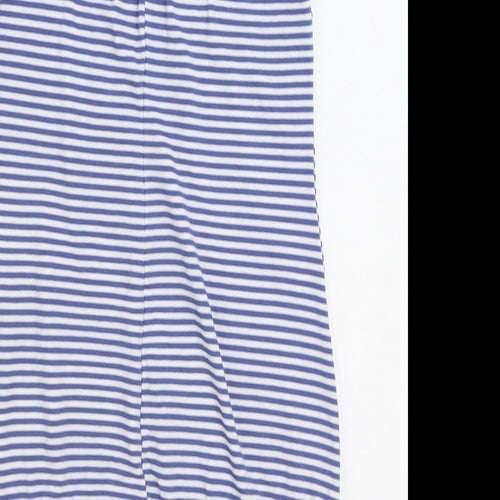 WalG Womens Blue Striped Viscose Tank Dress Size M Square Neck Pullover