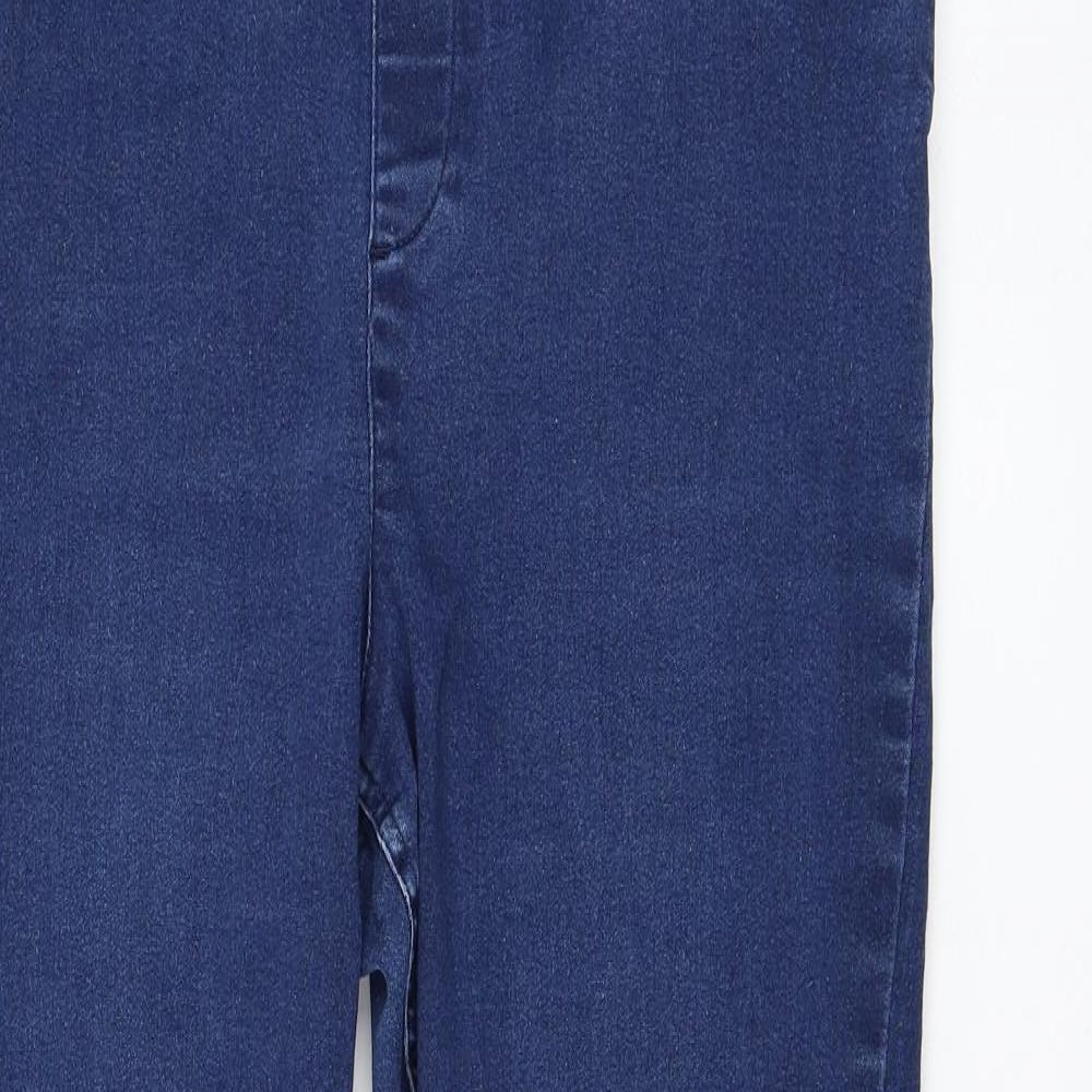 Matalan Womens Blue Cotton Skinny Jeans Size 16 L27 in Regular