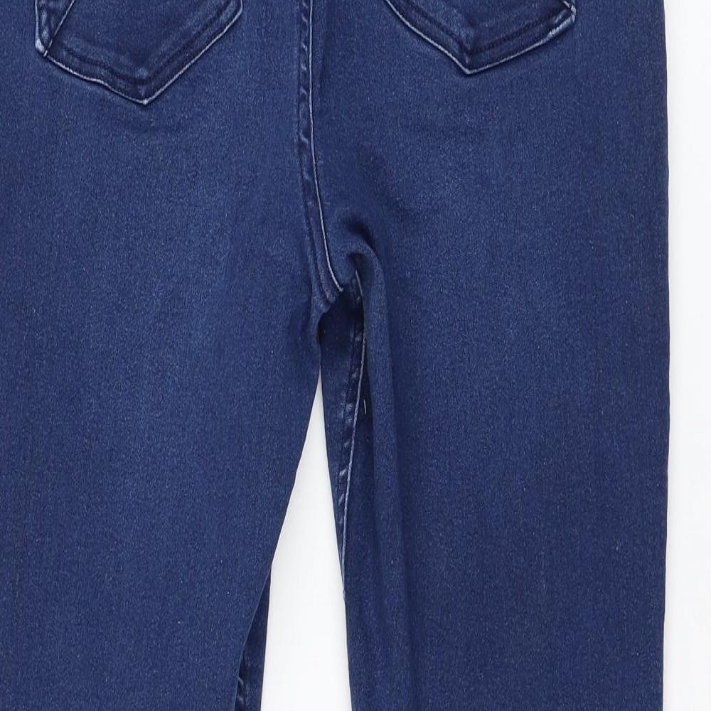 Matalan Womens Blue Cotton Skinny Jeans Size 16 L27 in Regular