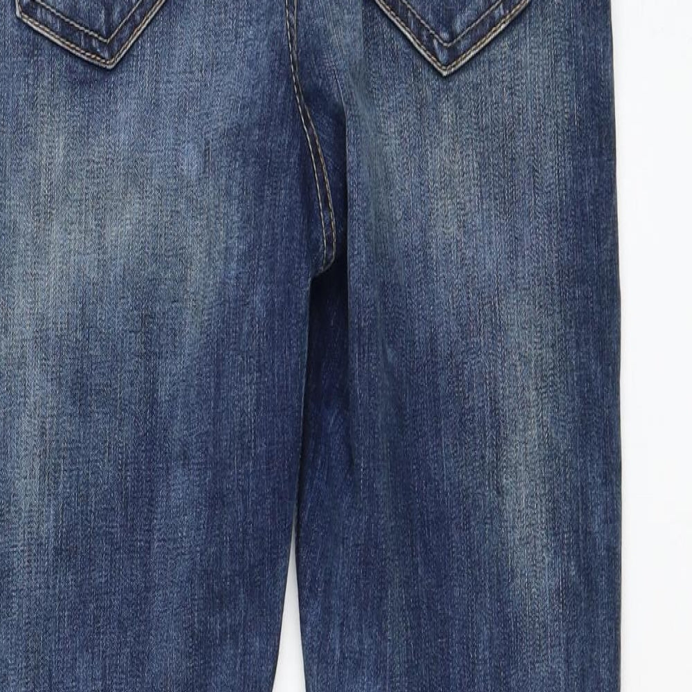 Primark Womens Blue Cotton Skinny Jeans Size 14 L30 in Regular Zip