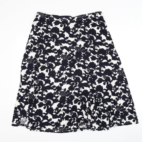 Papaya Womens White Floral Viscose Flare Skirt Size 16