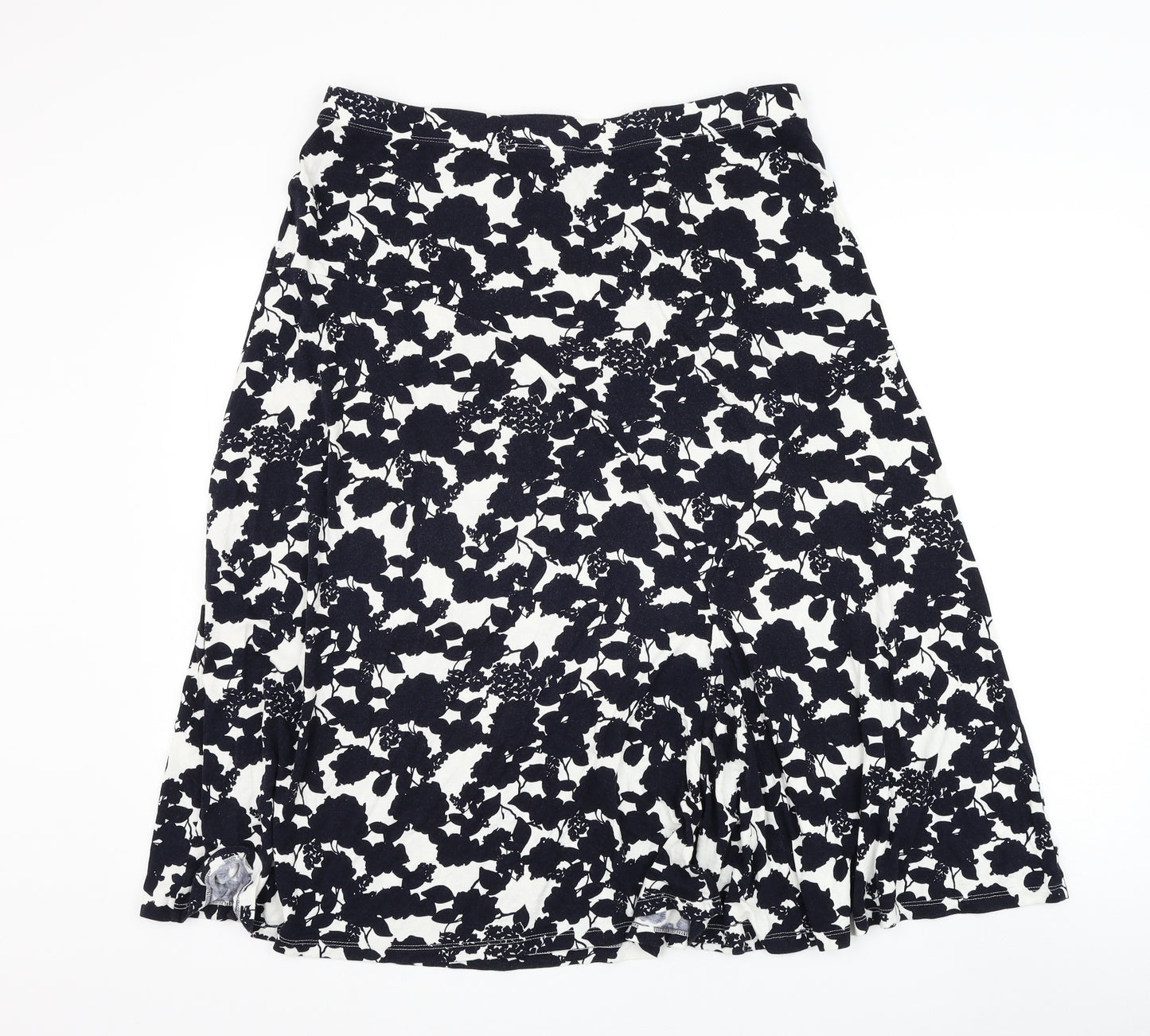 Papaya Womens White Floral Viscose Flare Skirt Size 16
