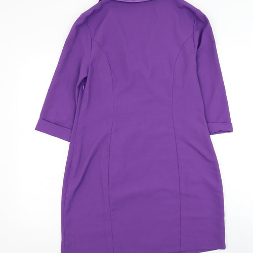Primark Womens Purple Jacket Blazer Size 12 Button