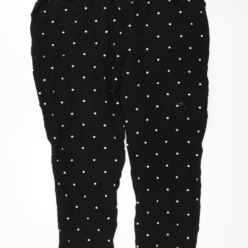 G:21 Womens Black Polka Dot Polyester Trousers Size 34 in L26 in Regular