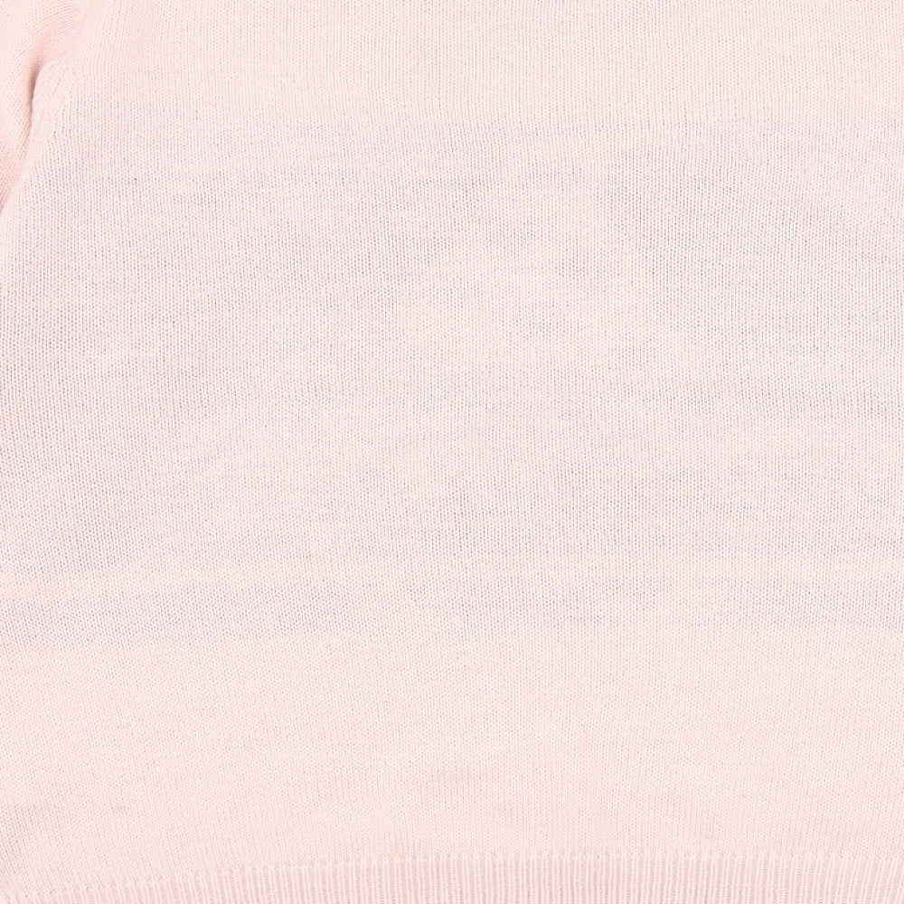 Ridge & Co Womens Pink Round Neck Acrylic Pullover Jumper Size 18 - Merry Gonkmas