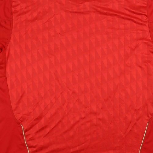 Liverpool FC Mens Beige Geometric Polyester Jersey T-Shirt Size L Round Neck - Liverpool FC 2010