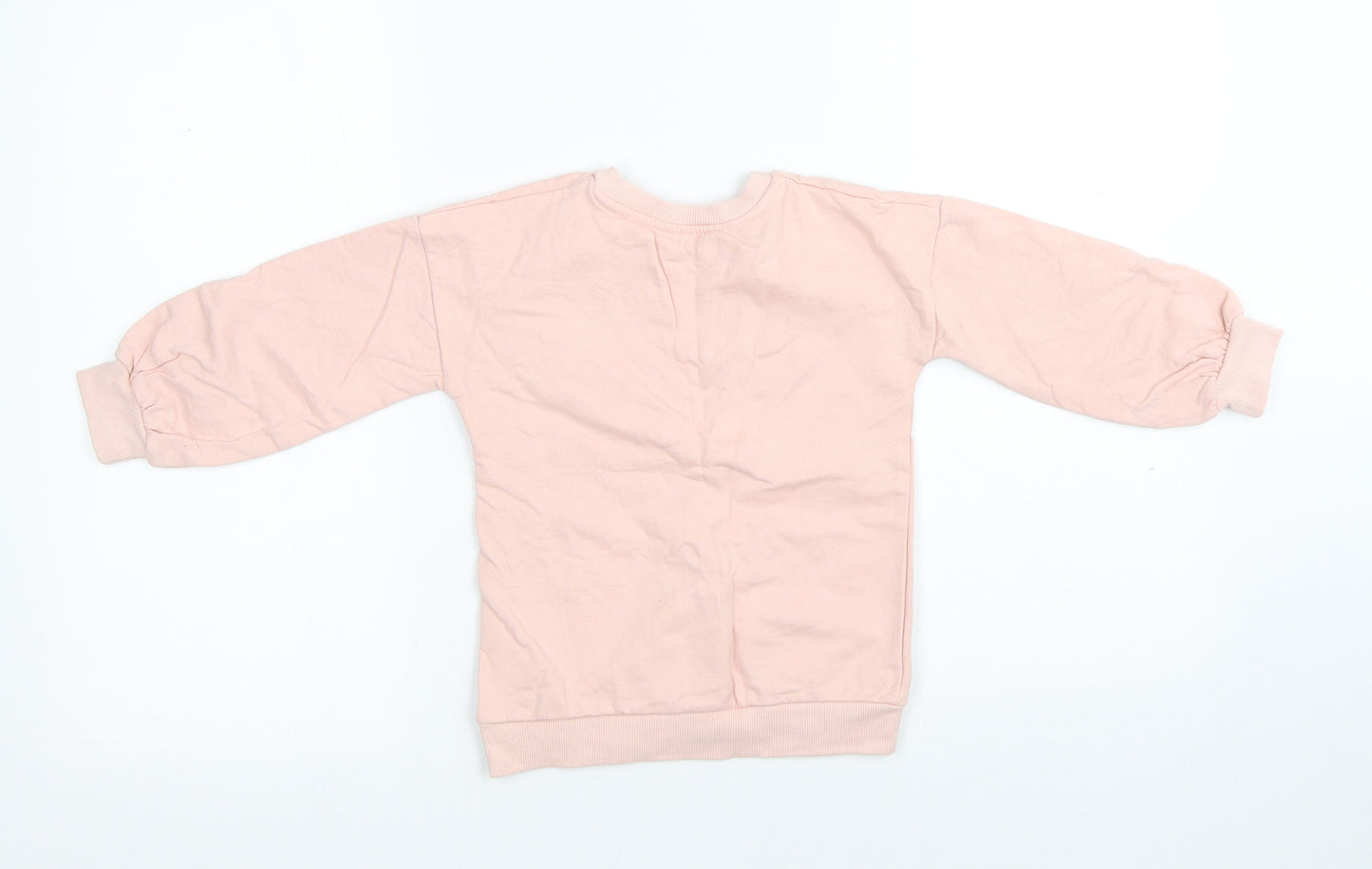 George Girls Pink Cotton Pullover Sweatshirt Size 4-5 Years - Disney Princess