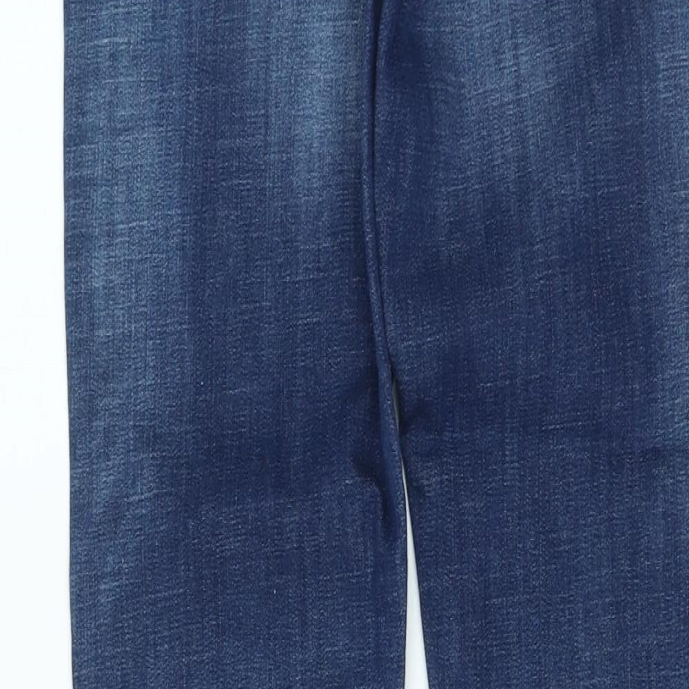 GUESS Womens Blue Cotton Straight Jeans Size 32 in L28 in Regular Zip
