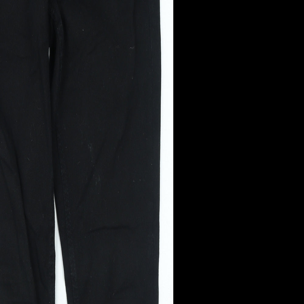 George Womens Black Cotton Straight Jeans Size 30 in L29 in Regular Zip