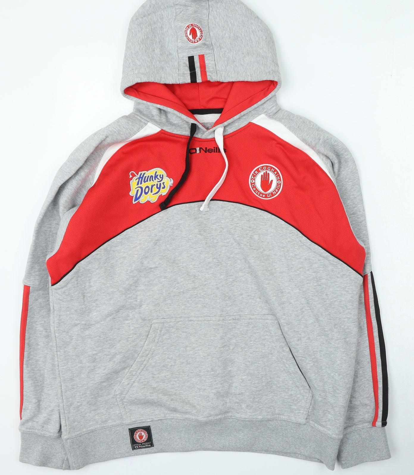 Oneils Mens Grey Cotton Pullover Hoodie Size L