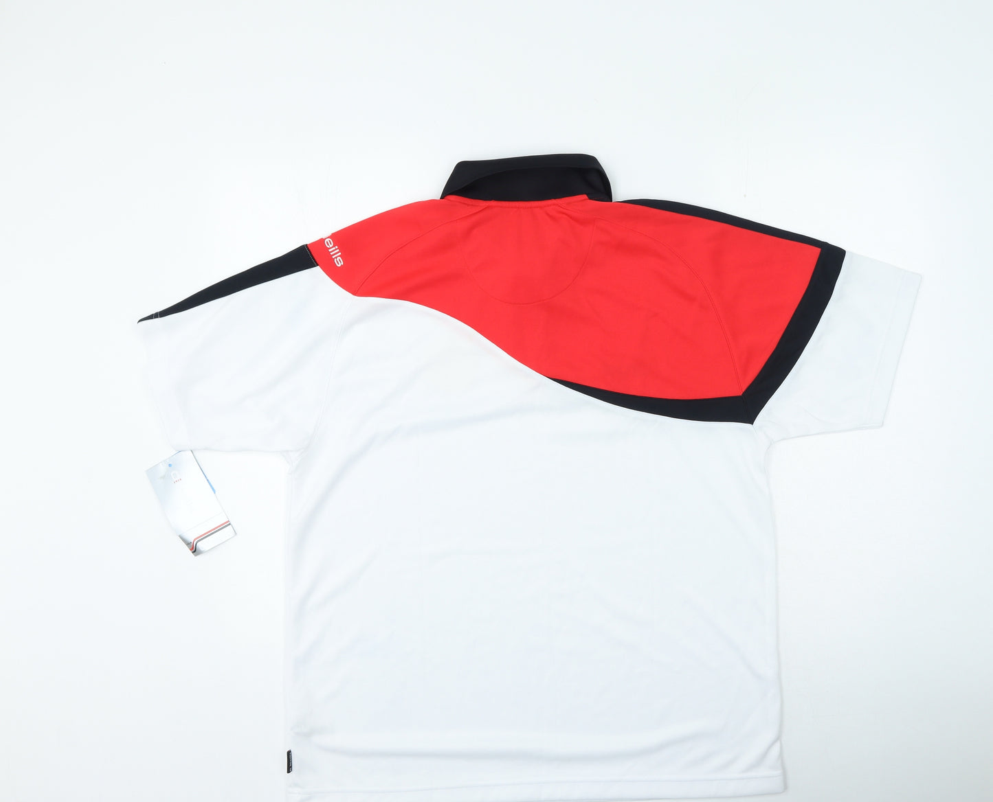 Oneils Mens Multicoloured Polyester Polo Size L Collared Button - Irish football