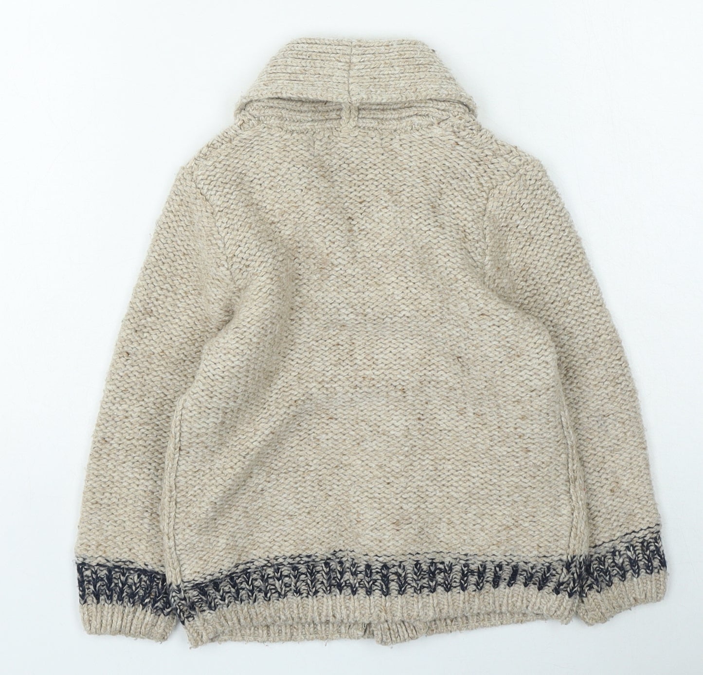 George Boys Brown V-Neck Polyester Cardigan Jumper Size 2-3 Years Button