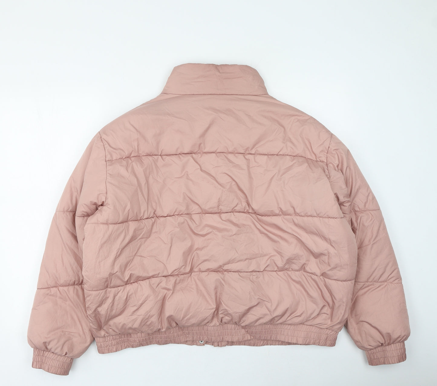 Primark Womens Pink Quilted Coat Size XL Zip