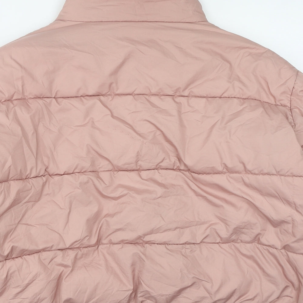 Primark Womens Pink Quilted Coat Size XL Zip