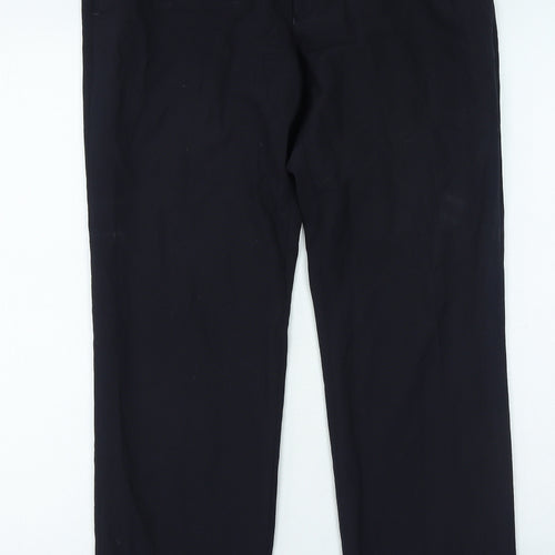 NEXT Mens Blue Polyester Trousers Size 32 in L31 in Regular Zip