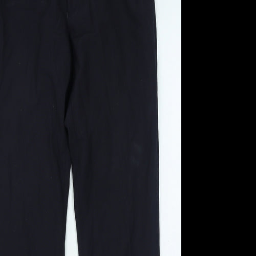 NEXT Mens Blue Polyester Trousers Size 32 in L31 in Regular Zip