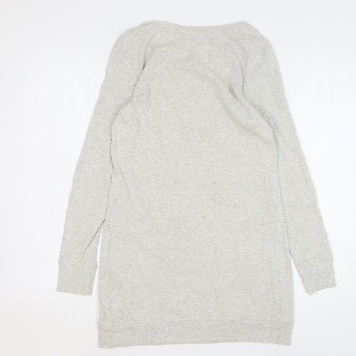 TU Womens Grey Cotton Pullover Sweatshirt Size 10 Pullover