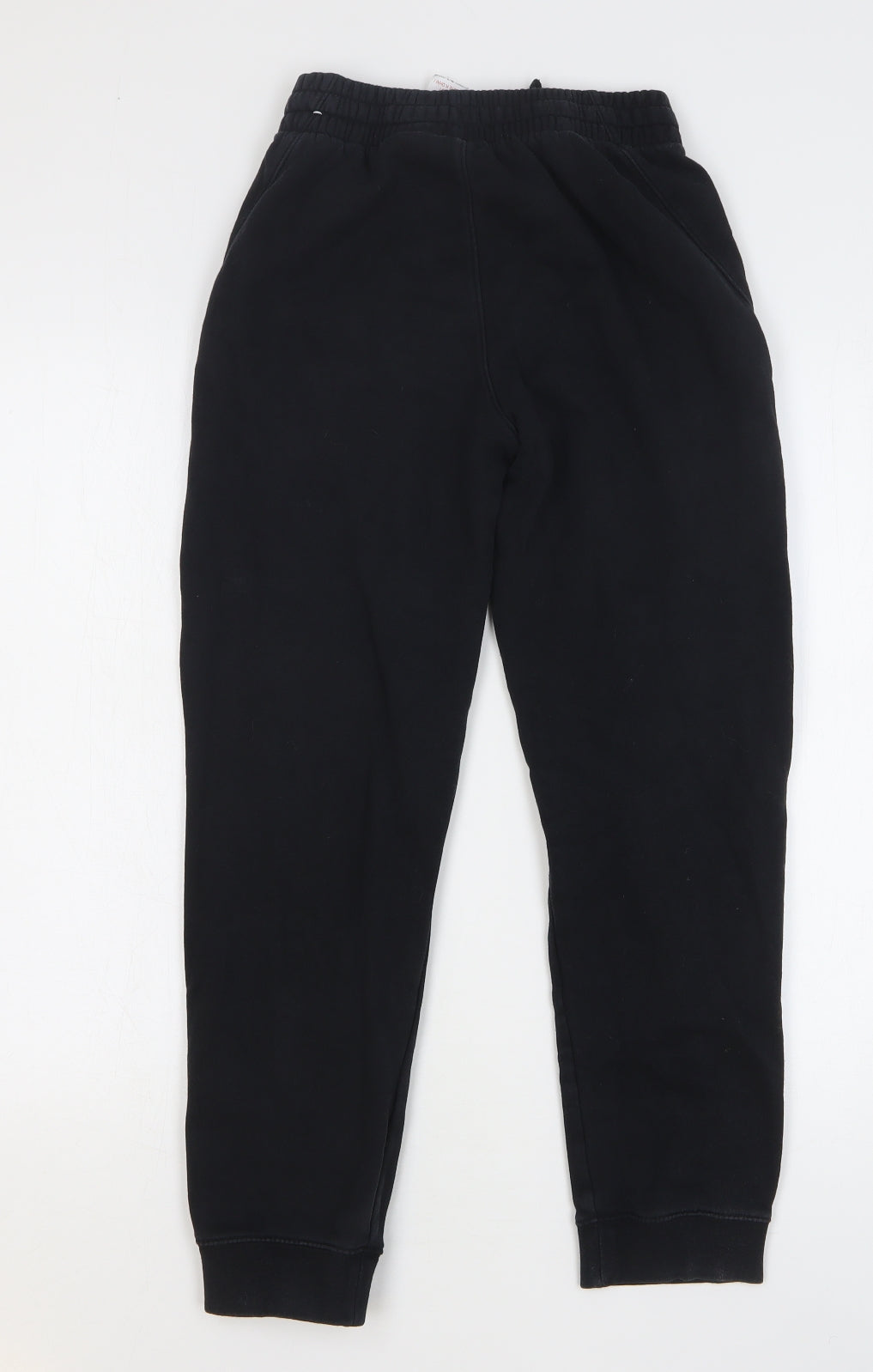 Nike Boys Black Cotton Sweatpants Trousers Size 11-12 Years Regular Drawstring