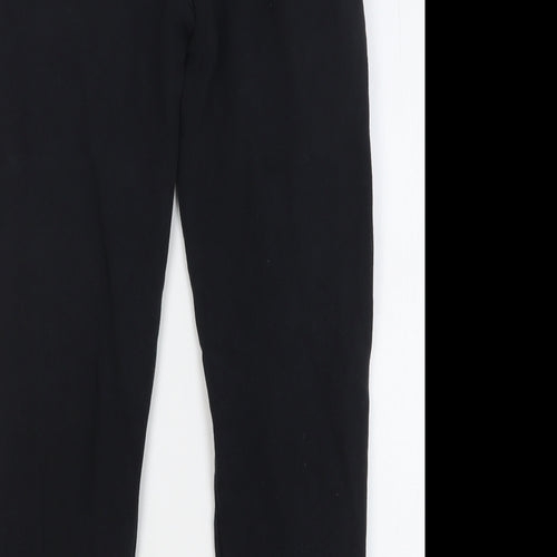 Nike Boys Black Cotton Sweatpants Trousers Size 11-12 Years Regular Drawstring