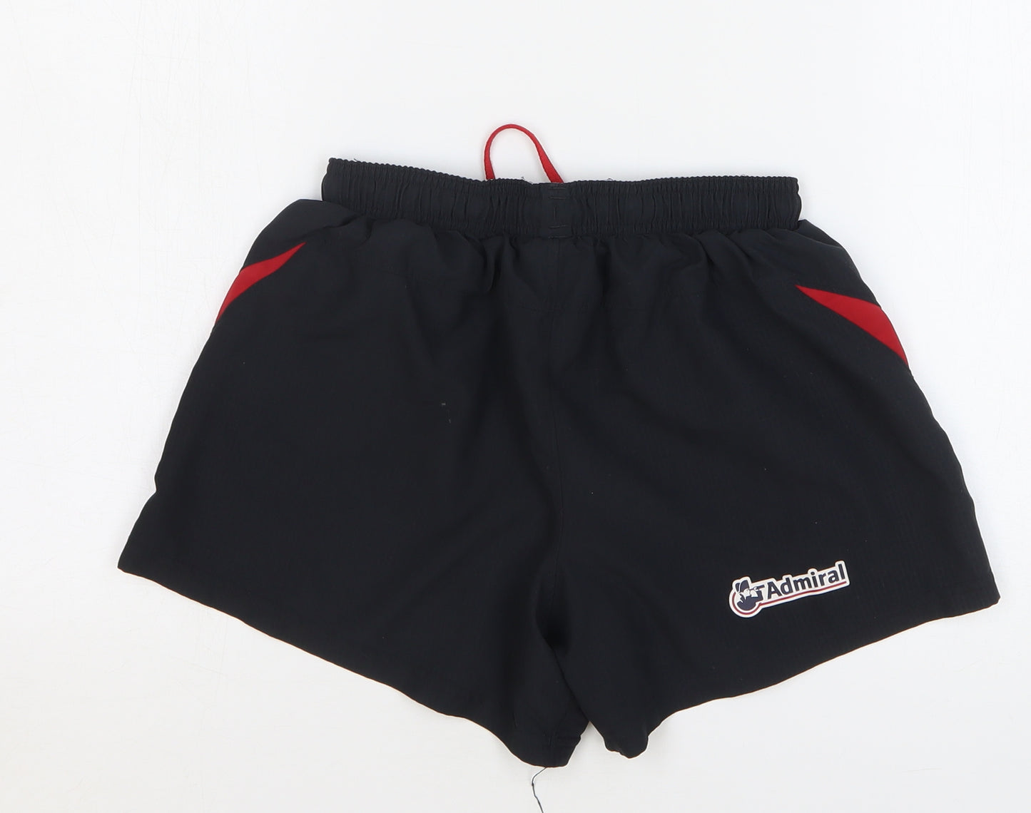 Under armour Boys Black Polyester Sweat Shorts Size M Regular Drawstring - Wales Rugby