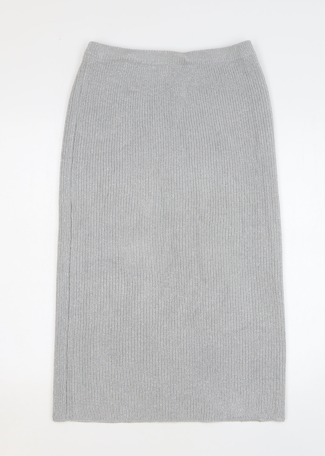 Together Womens Silver Acrylic Straight & Pencil Skirt Size 10