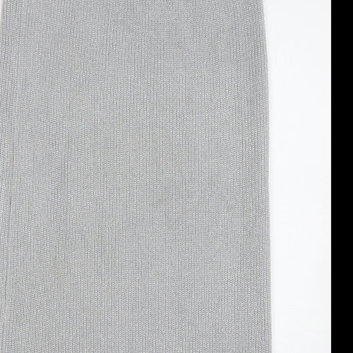 Together Womens Silver Acrylic Straight & Pencil Skirt Size 10