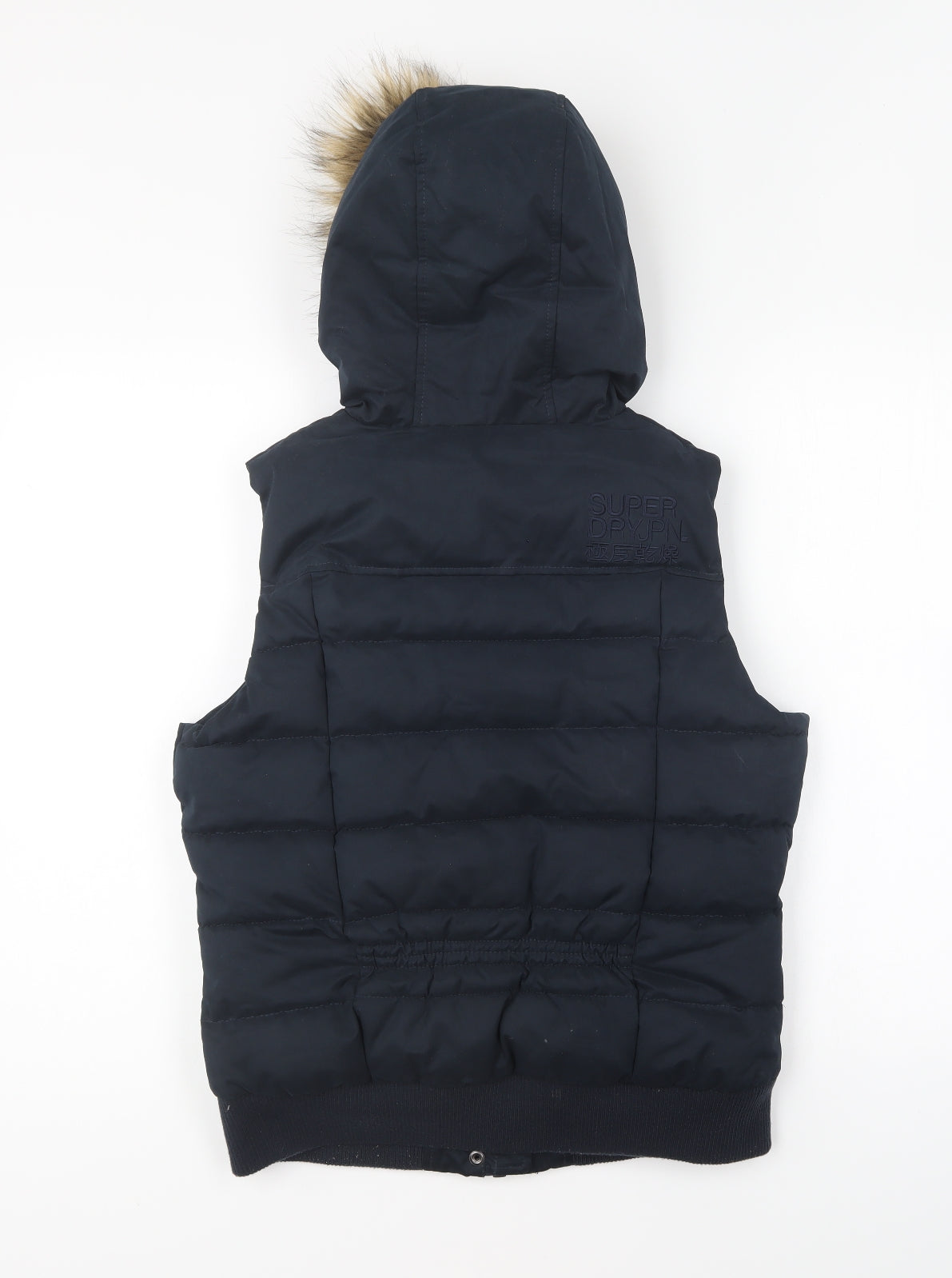 Superdry Womens Blue Gilet Jacket Size M Zip