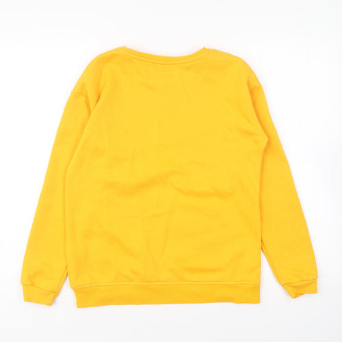 Primark Girls Yellow Cotton Pullover Sweatshirt Size 12-13 Years Pullover - Brooklyn USA