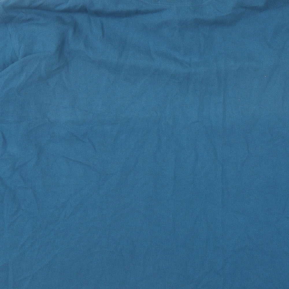 Barbour Mens Blue Cotton Polo Size 2XL Collared Pullover
