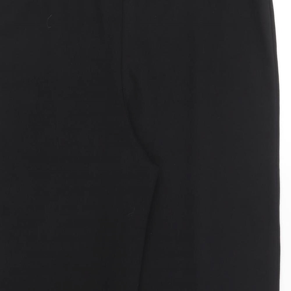 H&M Womens Black Polyester Trousers Size L L26 in Regular
