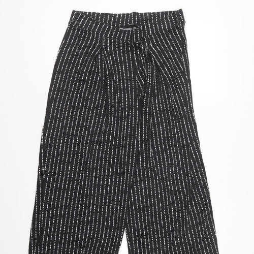 George Womens Black Geometric Viscose Trousers Size 14 L22 in Regular