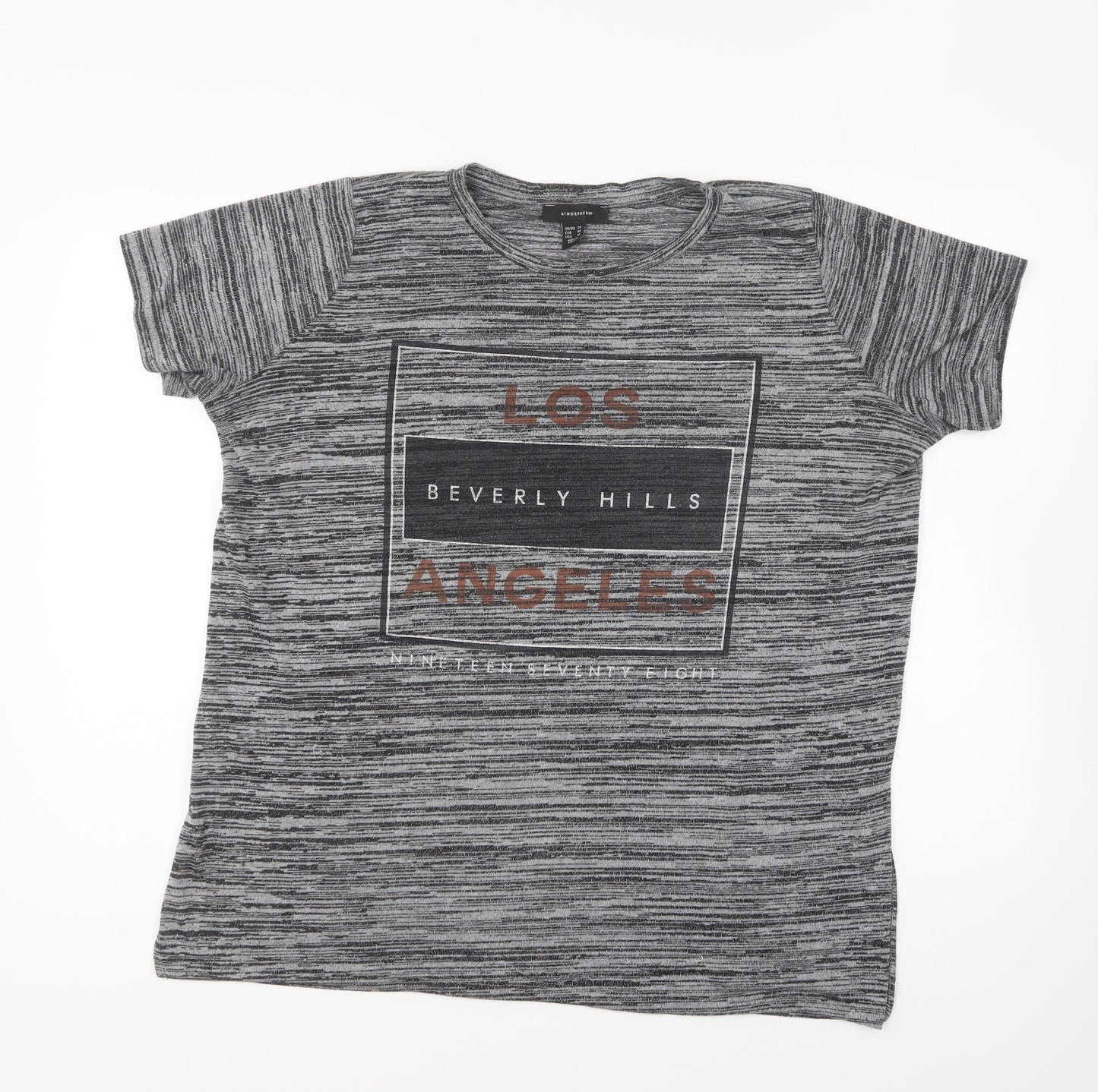 Atmosphere Womens Grey Polyester Basic T-Shirt Size 20 Round Neck - Los Angeles