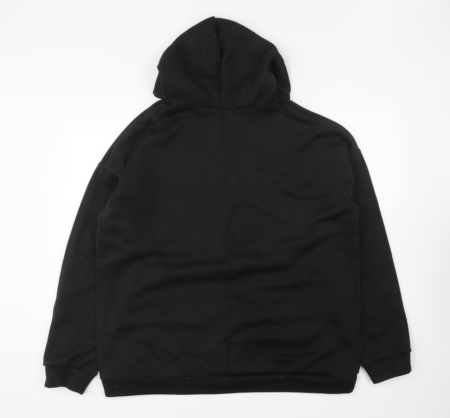 Boohoo Womens Black Polyester Pullover Hoodie Size 16 Pullover - Barcelona