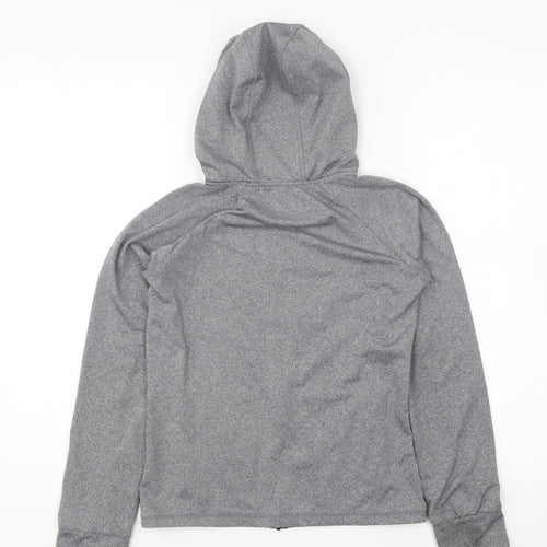 Primark Girls Grey Polyester Full Zip Hoodie Size 10-11 Years Zip