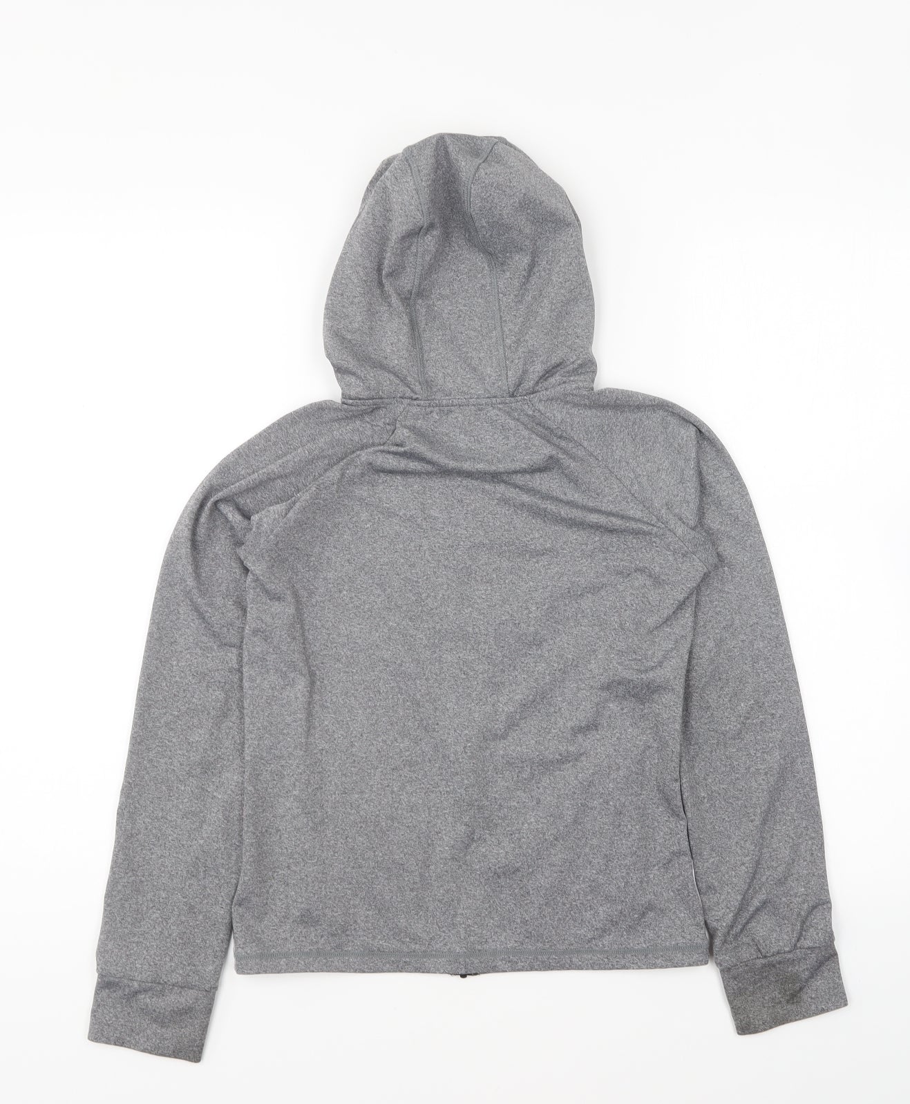 Primark Girls Grey Polyester Full Zip Hoodie Size 10-11 Years Zip