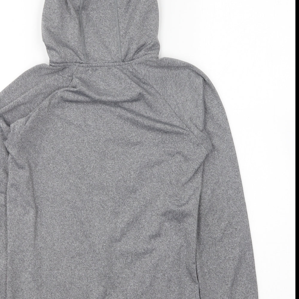 Primark Girls Grey Polyester Full Zip Hoodie Size 10-11 Years Zip