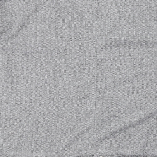 Papaya Womens Grey Viscose Basic T-Shirt Size 18 V-Neck - Tie Front