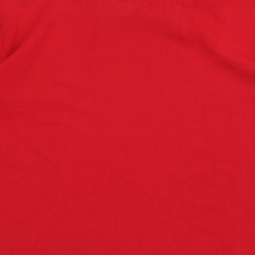 Gerard Womens Red Scoop Neck Viscose Pullover Jumper Size 14