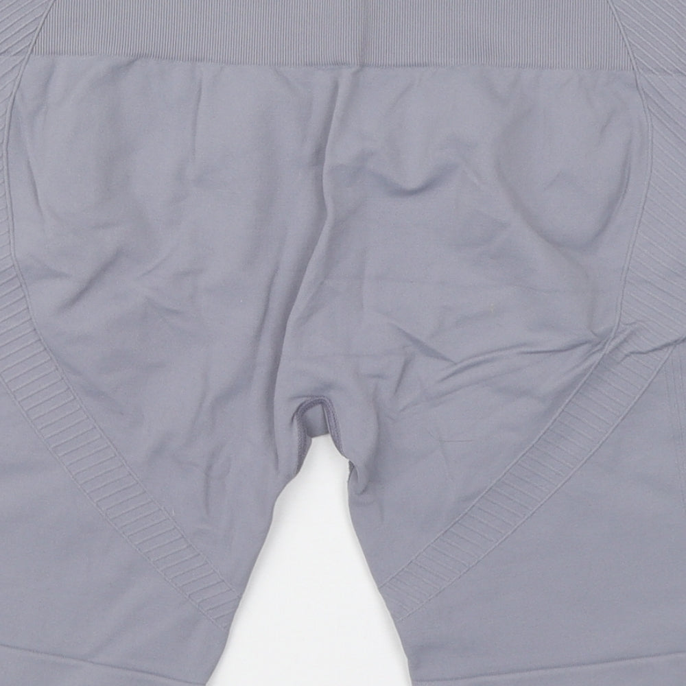 USA Pro Womens Grey Polyester Athletic Shorts Size 14 L8 in Regular