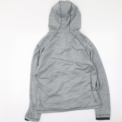 Trespass Mens Grey Polyester Full Zip Hoodie Size S